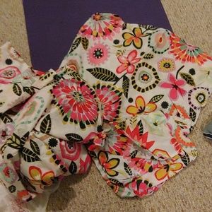 PB Teen floral duvet cover with shams